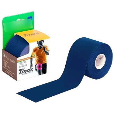 Imagem de Bandagem Elástica Kinesio Tmax 5cm X 5m Azul Marinho