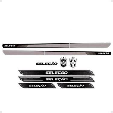 Imagem de Kit Faixa Fox Seleção 2014/2015 Preto + Soleira Protetora - SPORTINOX