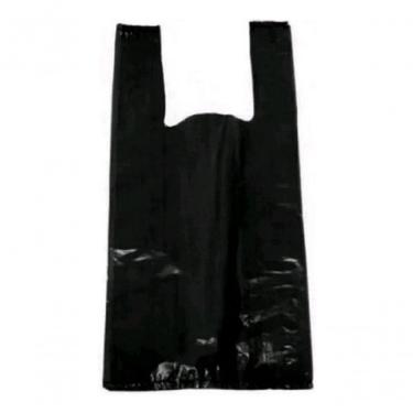 Imagem de Sacola Plástica Reciclada Recuperada 1KG para Embalagens Diversas Reforçada Preto Higipack
