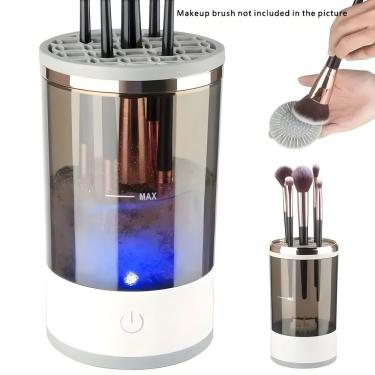 Imagem de Limpador de Pincéis de Maquiagem Secador Automático USB com Limpeza Profunda e Secagem...