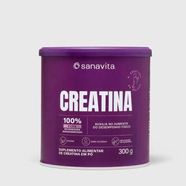 Imagem de Creatina 300g Sanavita Pura Micronizada Sem Sabor