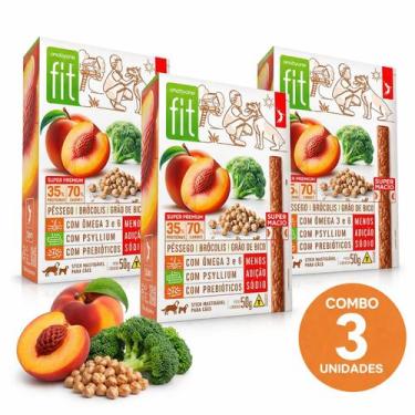 Imagem de Combo 3x fit spin pessego brocolis grao de bico 50g - Spin Pet