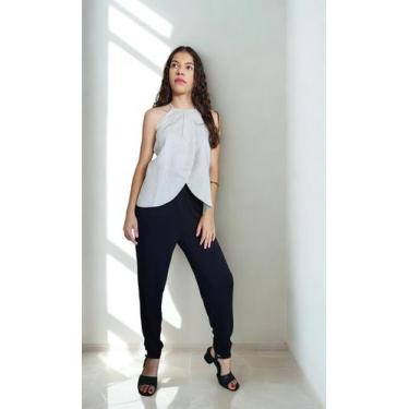 Imagem de Blusa Alça Cambraia de Linho - Sem marca, Natural, M