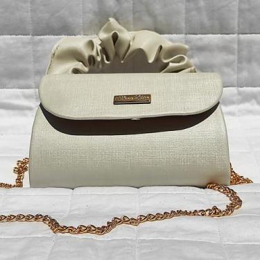 Imagem de Bolsa Infantil Modelo Frufru Off-White - Maria Chica