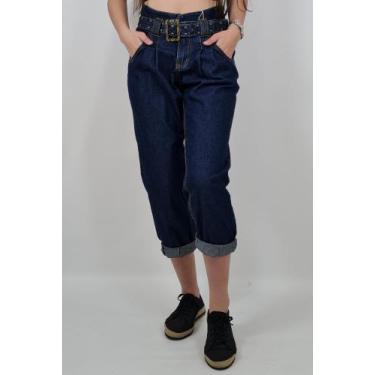 Imagem de Calça Slouchy Nilo Stone Feminino 100% Algodão Blufera Jeans 20003/1, 