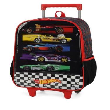 Imagem de Mochila de Rodinhas Infantil Hot Whells Preto Ref.IC39142HWPT Luxcel