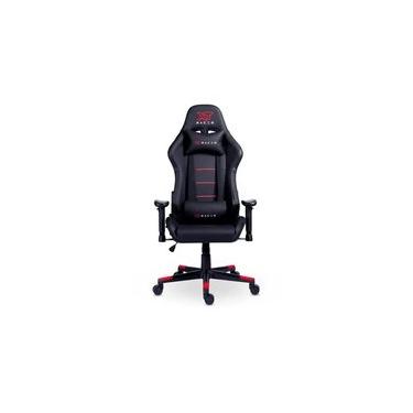Imagem de Cadeira Gamer XT Racer Attack, Até 120Kg, Reclinável, Com Almofadas, Cilindro de Gás Classe 4, Couro PU, Preta e Vermelha - XTR-056