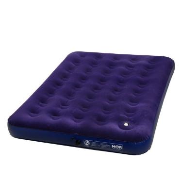 Imagem de Colchão Inflável Casal com Fole para Dormir e Camping Azul Mor em PVC de Alta Resistência