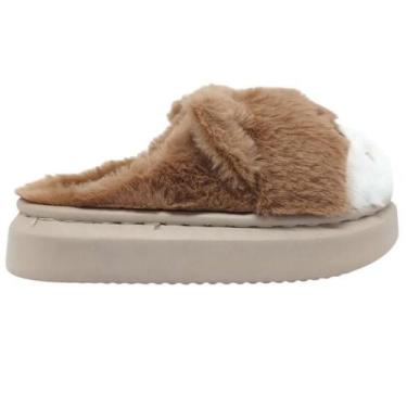 Imagem de Pantufa Infantil Meninas Europa Caio Marrom - 8033, 29/30, Marrom
