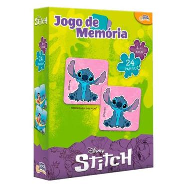 Imagem de Jogo Da Memória Disney Stitch 24 Pares Para Família Memória Infantil C