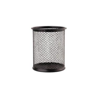 Imagem de Porta Caneta e Lapis Aramado Redondo Organizador de Mesa Preto - Vighs
