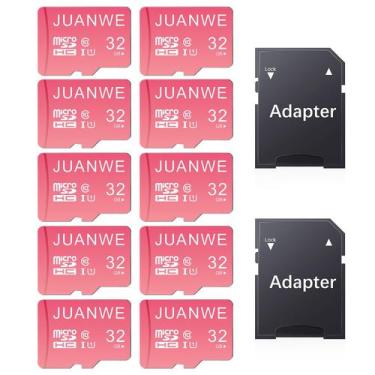 Imagem de Cartão Micro SD JUANWE 32GB UHS-I U1 Kit com 10 unidades Rosa