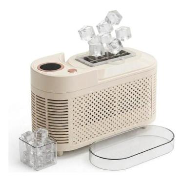 Imagem de Mini Máquina de Fazer Gelo Portátil Elétrica - generico, Bivolt