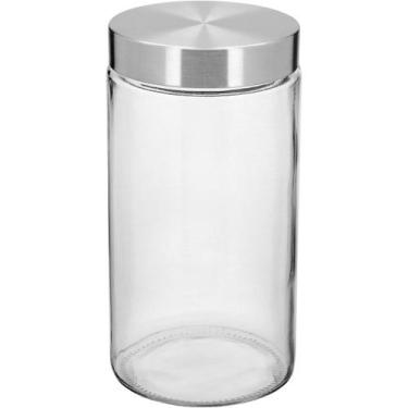 Imagem de Pote Home&Co 22x11cm Vidro Transparente 1,6L para Cozinha Armazenament