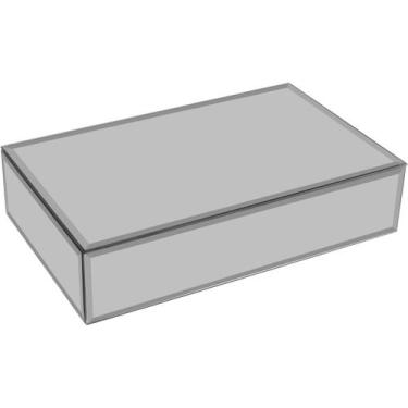 Imagem de Porta-Joias Home&Co 6x26x16cm MDF Cinza Decoração para Casa Sala e Amb