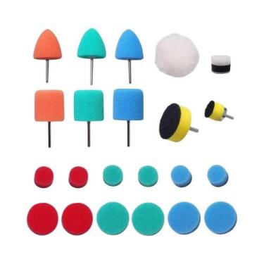 Imagem de Kit De Mini Almofadas De Polimento E Lustro 22 Peças Para Detalhamento