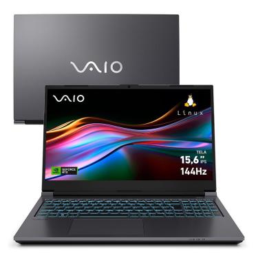 Imagem de Notebook FH15 Intel Core I7-13620H 16GB 1TB SSD 15,6” Full HD Linux Nvidia Geforce RTX 4050 Cinza Escuro Vaio