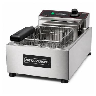 Imagem de Fritadeira Eletrica Frce-3 3L 3200W Oleo Inox 220V - Metalcubas, 220V