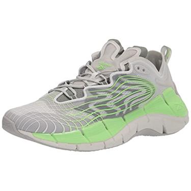 Imagem de Reebok Power Rangers Zig Kinetica II tênis para homens e mulheres, Cinza puro/menta neon/verde harmonia, 13.5 Women/12 Men