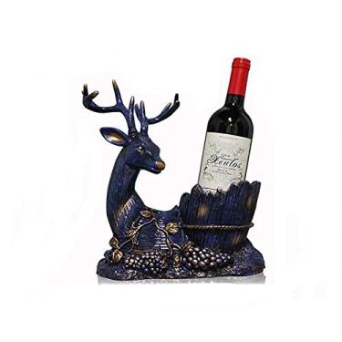 Imagem de Pkfinrd Estantes de vinhos para casa, artesanato, criativo, para sala de estar, decoração de armário de vinho, ornamentos de resina
