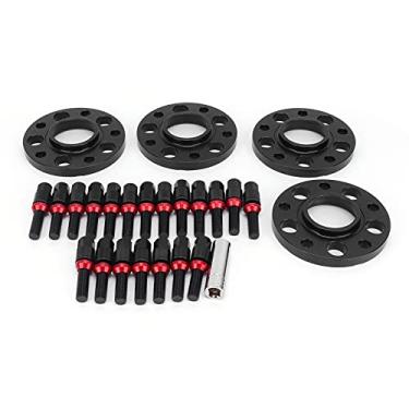 Imagem de Espaçadores de roda centrados no cubo, modificação da placa do flange do cubo para automóvel(Preto)