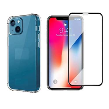 Imagem de Kit Capa Anti Impacto e Película De Vidro 3D 5D 9D Compatível Para Celular iPhone 11