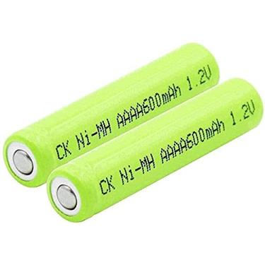 Imagem de 1 pilhas recarregáveis AAAA 600 mAh Am6 Lr61 Ni-Mh Nimh para despertador, lanterna LED, mini ventilador de lítio recarregável, 2 peças