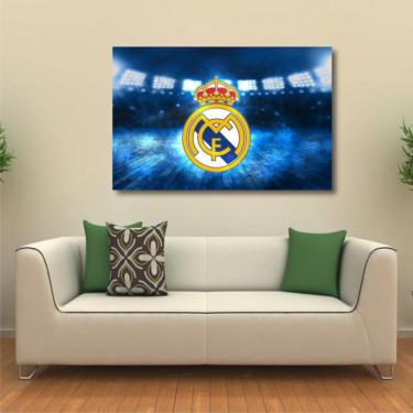 Imagem de Quadro Real Madrid decorativo com Tela em Tecido