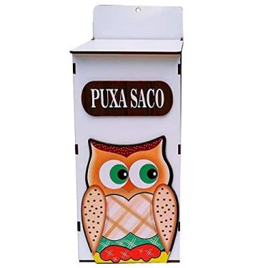 Imagem de Puxa Saco com Dispenser Decor de Parede - Coruja