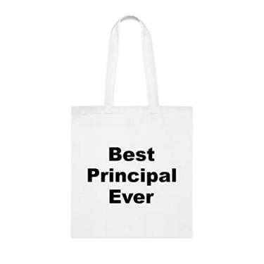 Imagem de Bolsa tote principal, Best Principal Ever Tote bag, Presente principal, Presente para diretor, Bolsa de ombro principal, Bolsas reutilizáveis principais, Ideia de presente de aniversário