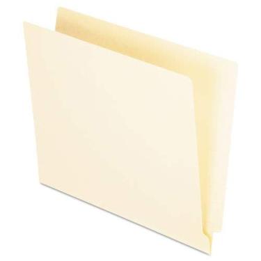 Imagem de Pastas com aba de corte reto e uma dobra, corte reto, letra, manila, 100/caixa