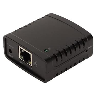 Imagem de Servidor de Impressão Em Rede, 10Mbps 100Mbps USB Print Server Standard RJ45 LAN Port Função de Gerenciamento da Web Com Adaptador de MáQuina de Jogo (Plugue UE)