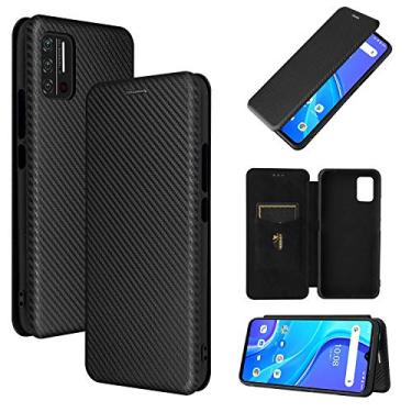 Imagem de For for UMIDIGI A7S Carbon Fiber Texture Horizontal Flip TPU + PC + PU Leather Case with Card Slot