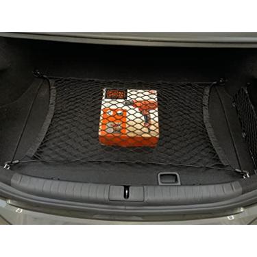Imagem de Rede de carga elástica estilo piso para porta-malas Genesis G70 (IK) 2.0T 3.3T 2019-2022 - Organizador e armazenamento premium de porta-malas - Rede de bagagem para Sedan - Organizador de carro para Genesis G 70