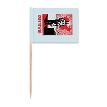 Imagem de China Red Education Map Toothpick Flags Marker Topper Decoração de Festa