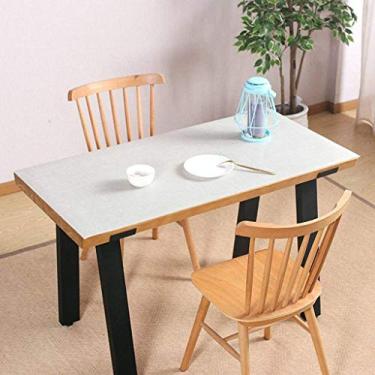 Imagem de REJOON Toalha de mesa resistente à água protetor de mesa ecologicamente correto almofada de mesa de PVC 3mm capa de mesa de fácil cuidado protetor de mesa para mesa de café-D-70X70cm (cor: D, tamanho: 60X110cm)