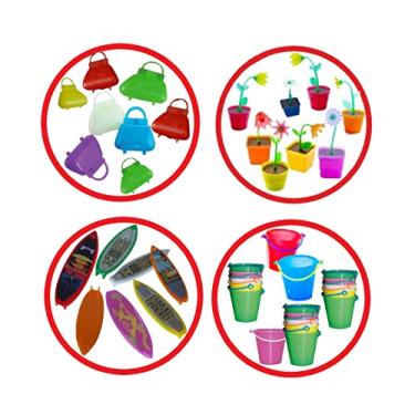 Imagem de Kit 100 mini Brinquedos para Mimos Prenda Lembrancinhas Sacolinha Surpresa Festas