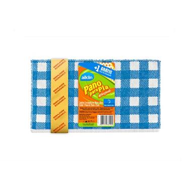 Imagem de Pano para Pia Alvejado, Estampado, 28 x 30 cm, 4 unidades, Alklin