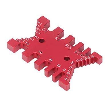 Imagem de Régua de medição de serra de roteador de carpintaria, pinça de espiga de cauda de andorinha repetiível, trilhos machos fêmeas, escala imperial métrica para máquina de mesa de marcenaria