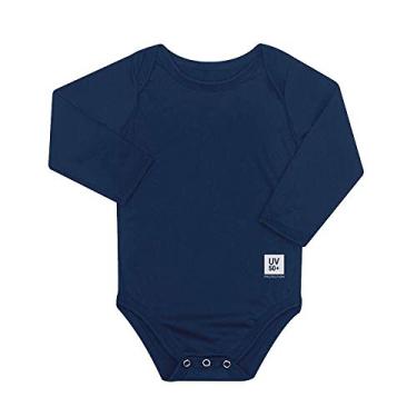 Imagem de Body para Bebê com Proteção Solar UV 50+ Manga Longa Azul Marinho Vitho