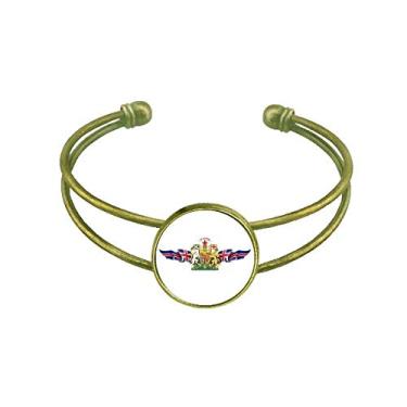 Imagem de Bracelete retrô com emblema da bandeira do Reino Unido