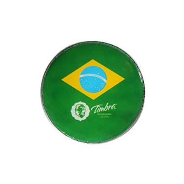Imagem de Pele Batedeira de 11 Polegadas Leitosa com Bandeira do Brasil P3-8955
