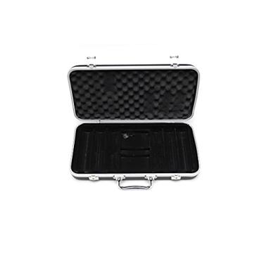 Imagem de HAN'S DELTA Monte Carlo Poker Club Chip Set 14 Gram for Texas Hold'em, Blackjack, Casino Gambling with Black ABS Case, Cards, Dealer Button (Choose 300 or 500 Chips Set) (Case Only (Holds 300 Chips))