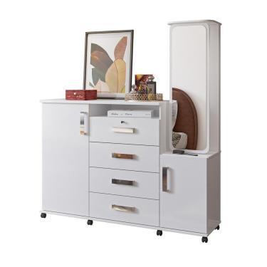 Imagem de Cômoda De 4 Gavetas Branco Copacabana Lukaliam Branco