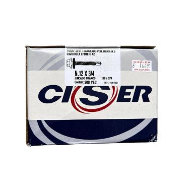 Imagem de Parafuso Telha Ponta Broca Nº 12 - Ciser N.12x3/4 - 200 Peças