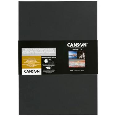 Imagem de Canson Caixa de arquivo infinita, para imagens e documentos de até 33 x 48 cm, serve para folhas de 33 x 48 cm, preta