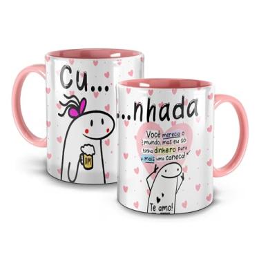 Imagem de Caneca Alça e Inter/Rosa - Meme Flork Cunhada! Te Amo!