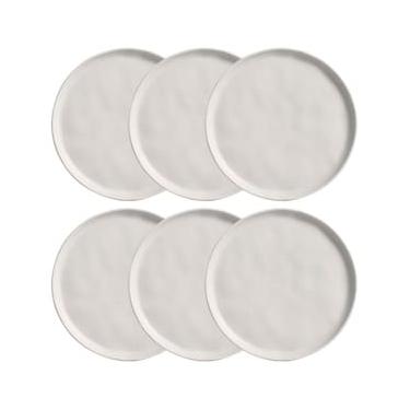 Imagem de Conjunto com 6 Pratos de Sobremesa Porto Brasil Bio Vit em Stoneware 21,5cm – Cinza