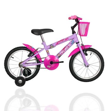 Imagem de Bicicleta Infantil Aro 16 Mtb Kami Princesa Criança 3 a 6-Unissex