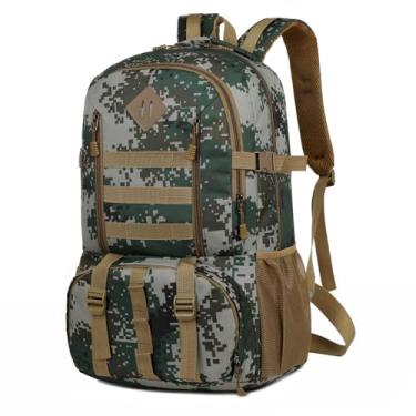 Imagem de Daconovo Mochila para caminhadas ao ar livre Mochilas de escalada em tecido Oxford resistentes à água para camping e caminhadas